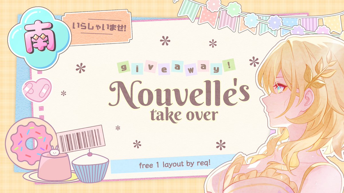 ‧͙⁺˚*･༓☾ GIVEAWAY LAYOUT BY REQ ☽༓･*˚⁺‧͙
Haihaii nan kembali bawa 1 free slot request layout untuk 1 orang yang beruntung yang disponsori oleh kak Nouvelle <a href="/lovphainon/">໊</a> ! Syarat join ada di ALT ya, yuk joinn!! 🩵

#zonauang #zonaBA #zonajajan