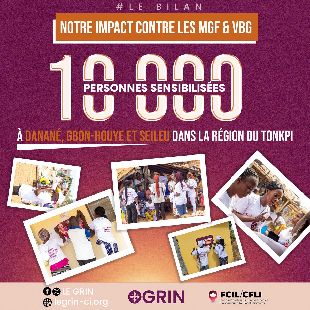 LEGRIN225's tweet image. Notre campagne a touché plus de 𝟏𝟎.𝟎𝟎𝟎 𝐩𝐞𝐫𝐬𝐨𝐧𝐧𝐞𝐬 sur le terrain et en ligne pour lutter contre les MGF. 𝐂𝐡𝐚𝐪𝐮𝐞 𝐯𝐨𝐢𝐱 𝐜𝐨𝐦𝐩𝐭𝐞, 𝐜𝐡𝐚𝐪𝐮𝐞 𝐚𝐜𝐭𝐢𝐨𝐧 𝐩𝐫𝐨𝐭𝐞̀𝐠𝐞 !
#Unite2EndFGM #EndFGM #onglegrin
@AmbCanCI @CECI_Canada @UnfpaCI