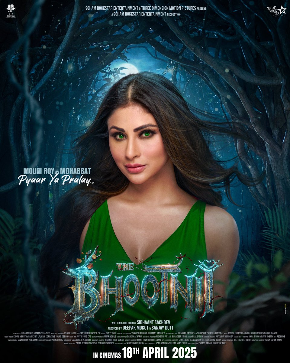 Deepak Mukut (@deepakmukut) on Twitter photo Uski aankhon mein mohabbat bhi hai, tabahi bhi… ye pyaar hai ya pralay 💚🔥
TRAILER DROPS ON 29TH MARCH!
The Bhootnii– in cinemas 18th April 2025! ✨
@DuttSanjay @roymouni <a href="/mesunnysingh/">Sunny Singh</a> <a href="/palaktiwarii/">Palak Tiwari</a> <a href="/aasifkhan_1/">Aasif Khan</a> @beyounick182 <a href="/sachdevsidhaant/">sidhaant sachdev</a> @deepakmukut <a href="/maanayata_dutt/">Maanayata Dutt</a> Uski aankhon mein mohabbat bhi hai, tabahi bhi… ye pyaar hai ya pralay 💚🔥
TRAILER DROPS ON 29TH MARCH!
The Bhootnii– in cinemas 18th April 2025! ✨
@DuttSanjay @roymouni <a href="/mesunnysingh/">Sunny Singh</a> <a href="/palaktiwarii/">Palak Tiwari</a> <a href="/aasifkhan_1/">Aasif Khan</a> @beyounick182 <a href="/sachdevsidhaant/">sidhaant sachdev</a> @deepakmukut <a href="/maanayata_dutt/">Maanayata Dutt</a>