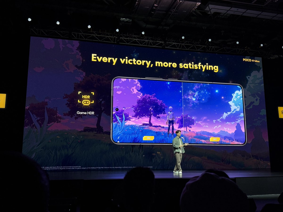 BenGeskin's tweet image. POCO first dedicated graphics boost chipset, VisionBoost D7 chip ✨

Make every game run at 2K resolution, 120Hz, HDR 🎮

#POCOF7Ultra #POCOF7SeriesLaunch
