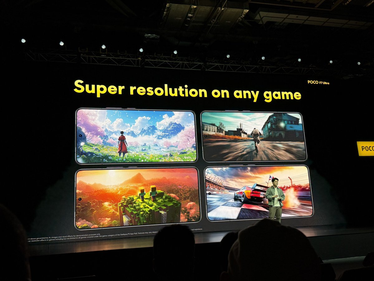 BenGeskin's tweet image. POCO first dedicated graphics boost chipset, VisionBoost D7 chip ✨

Make every game run at 2K resolution, 120Hz, HDR 🎮

#POCOF7Ultra #POCOF7SeriesLaunch