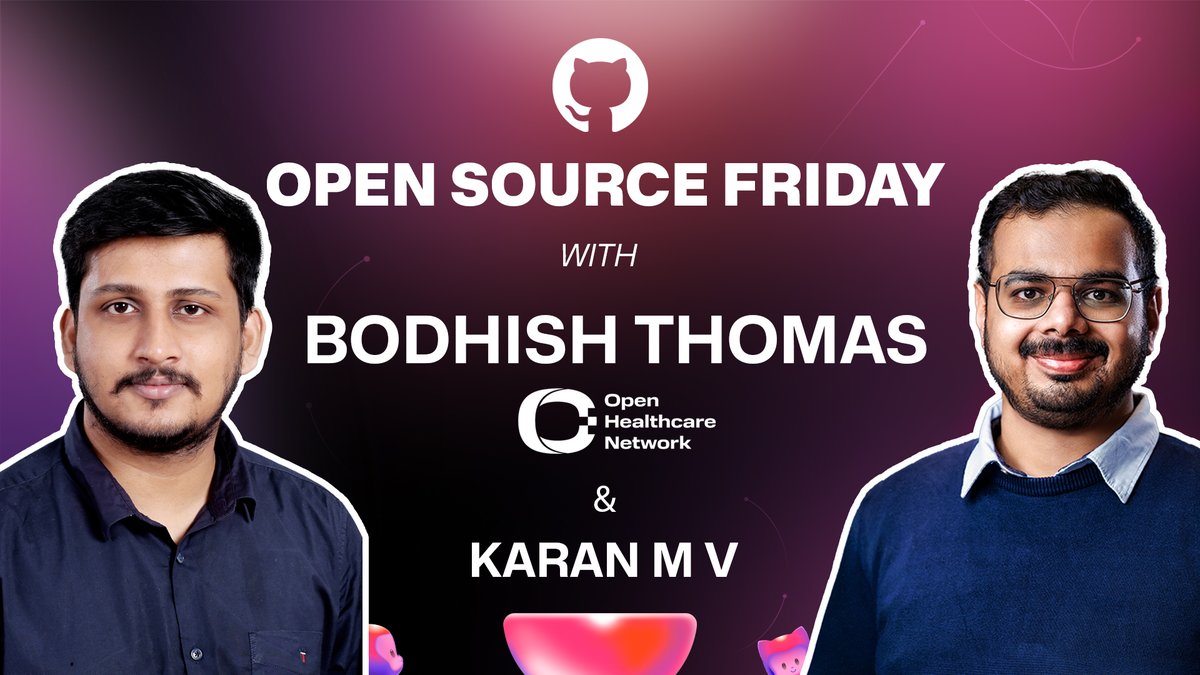 GitHubIndia's tweet image. With 900+ OSS contributors supporting 200+ ICUs across 9 Indian states, the Open Healthcare Network is transforming critical care with open source. 🇮🇳🛠️

@mvkaran hosts @BodhishThomas to explore its journey, impact &amp;amp; scale.

Live 4PM IST tomorrow → gh.io/osf/in