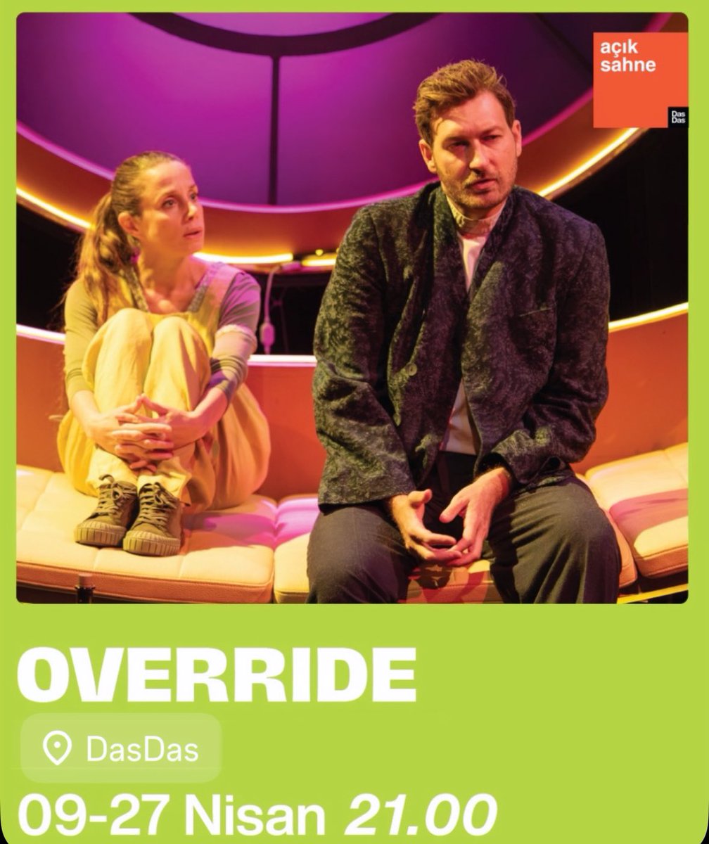 27 Mart Dünya Tiyatrolar Gününüzü kutlarım 🎭 

Yazarı, oyuncusu, yönetmeni, dekoru, ışığı, köstümü, müziği, dramaturgu derken tüm emekçileriyle aslında ne kadar büyük bir aile 🤗 

Canım <a href="/CeylaOdman/">Ceyla Odman</a>’ın <a href="/dasdasistanbul/">DasDas Ataşehir</a>’daki oyunu ‘Override’ için yaptığım müziklere de şuradan