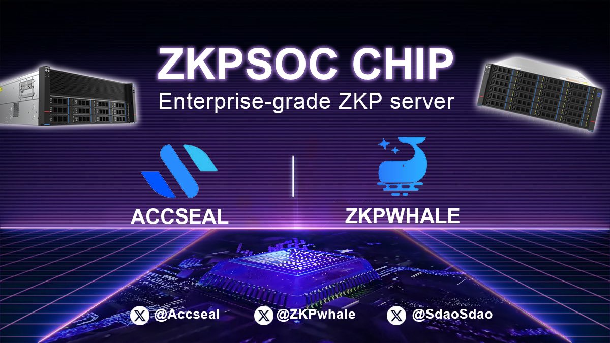 ZKPwhale's tweet photo. 🐳We are excited to announce that Hong Kong’s @ACCSEAL, a subsidiary of ZhiXIN Huaxi, has agreed to exclusively supply its produced #ZKPSOC chips for #Web3.0 applications to Hong Kong’s #Shunhe @ZKPwhale Group.
🐳#Shunhe Group will apply these chips to the broader enterprise-level server, ZKPwhale, to help businesses achieve privacy computing and security solutions.
🐳This marks a successful commercial transformation, meeting stricter data security requirements and taking another significant step forward in the development of #ZKPSOC chip applications!
#ACCSEAL #ZKPSOC #ZKPwhale #SHUNHE #SDAO #ZKP #WEB3