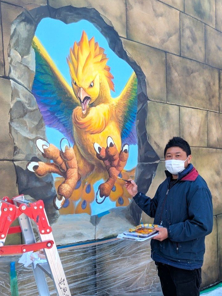 東武動物公園様の制作をさせていただきました！ 作品は、絵の具を使っ