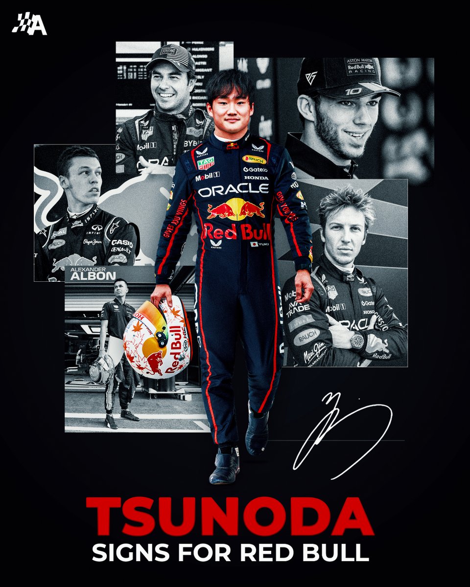 OFFICIAL: Yuki Tsunoda becomes the latest driver to take on the second Red Bull seat ✍️