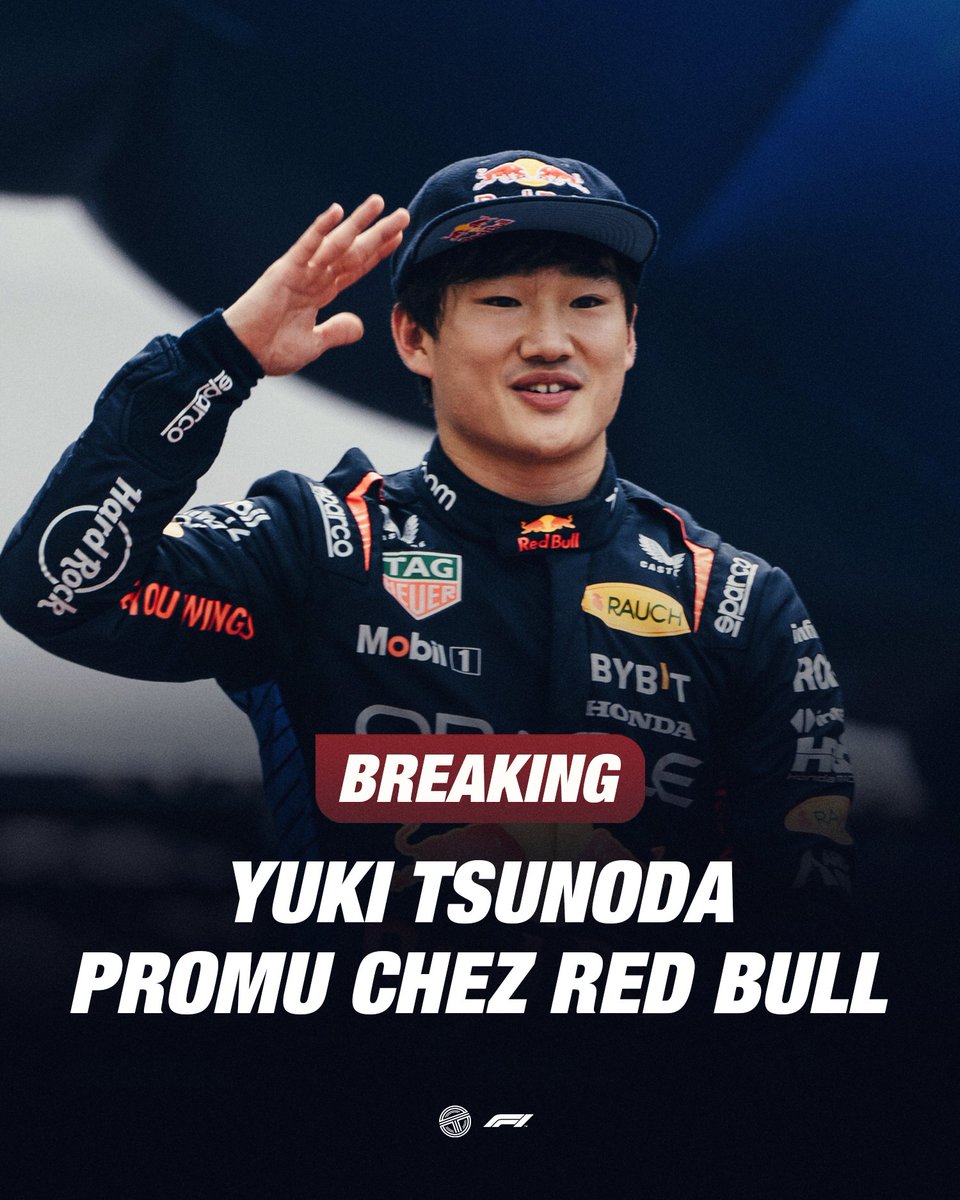 🚨 OFFICIEL !

YUKI TSUNODA REMPLACE LIAM LAWSON CHEZ RED BULL APRÈS SEULEMENT 2 COURSES CETTE SAISON ! 💣 🇯🇵

#F1