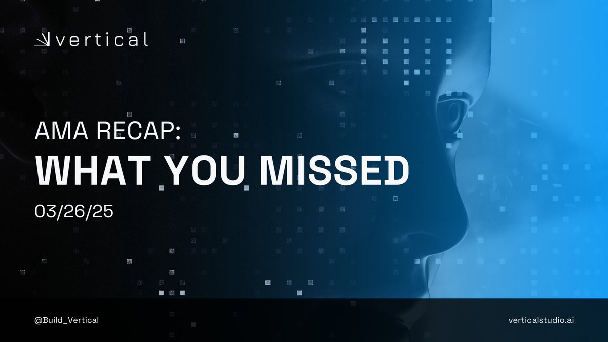 Vertical AMA Recap ⚡️ 

Here's what we talked about:

◽ Reflecting on Q1

As the last AMA of Q1, <a href="/VerticalAI_Mark/">Mark T.</a> shared insights into what we’ve accomplished over the past few months, and the goals the team is working on next.

◽ Growth-Focused Q2

Q2 will be all about growth!