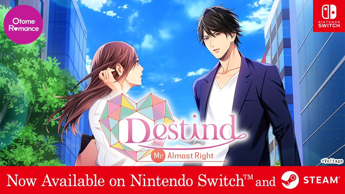 AmuLit_Global's tweet photo. 🐑 New release!💘
Hit #OtomeRomance title Destind: Mr. Almost Right on NintendoSwitch™ & SteamⓇ✨
🎮Switch
https://t.co/GYnyIAkQyS
🎮Steam
https://t.co/StvlHj5dzl
#Love365 #Destind https://t.co/SMLWC1G37T