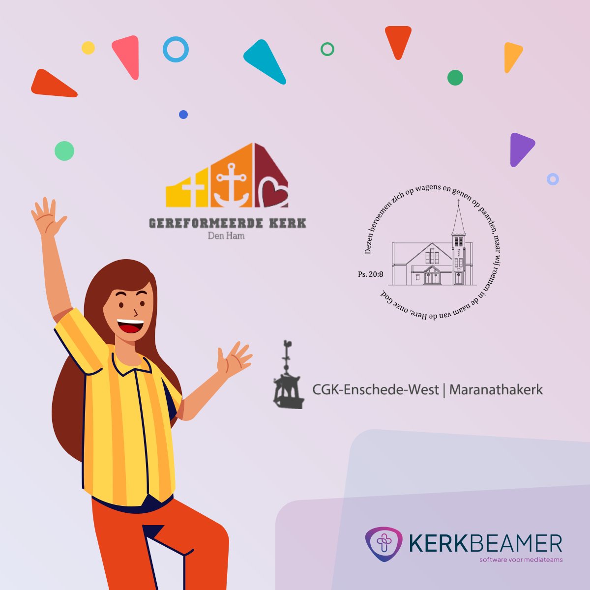 KerkBeamer's tweet photo. Welkom bij KerkBeamer en veel mooie kerkdiensten gewenst! Deze en meer kerken zijn de afgelopen tijd met KerkBeamer gaan werken voor hun kerkpresentaties en kerkTV-uitzendingen 😀 https://t.co/8MUZyTnlS1