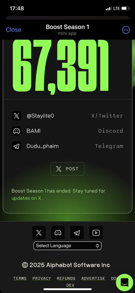 Staylite0's tweet photo. @alphabot @boostdotgg Heard you were recruiting Loyal members 🫡 https://t.co/oOhwl2XGVk