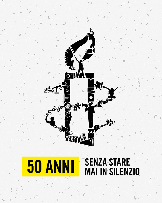 Amnesty44's tweet photo. Senza mai stare in silenzio.
#50anni #AmnestyInternationalItalia https://t.co/nubpBJAShC