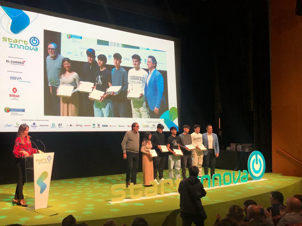 Arangoyabilbao's tweet photo. 🏆Éxito de Arangoya en STARTInnova
Nuestros alumnos han brillado en la entrega de Premios de STARTInnova, logrando:
🥉3º premio.
🏅5º premio.
¡Enhorabuena a todo el alumnado!
#STARTInnova #FPArangoya https://t.co/HMqbBk50Xd