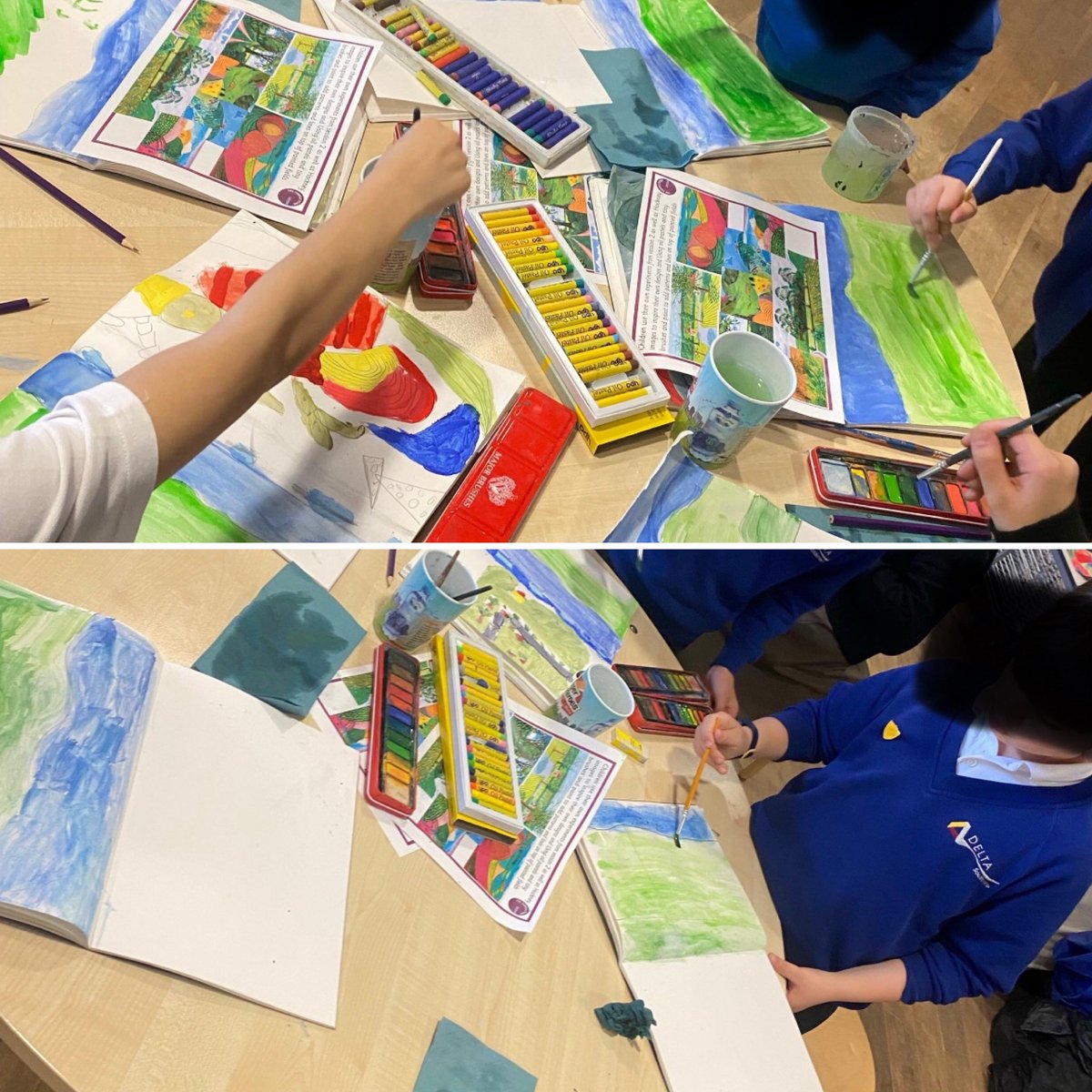 Mrs Jina (@mrsjina2) on Twitter photo 3K explored landscape drawing techniques inspired by David Hockney's works. Pupils used watercolours to create both the background and foreground, blending colours and techniques to bring their artistic visions to life.
<a href="/DeltaSouthmere/">Southmere Primary Academy</a> <a href="/GillianDelta/">Gillian Wiles</a>
#DeltaStars #DeltaPupils 3K explored landscape drawing techniques inspired by David Hockney's works. Pupils used watercolours to create both the background and foreground, blending colours and techniques to bring their artistic visions to life.
<a href="/DeltaSouthmere/">Southmere Primary Academy</a> <a href="/GillianDelta/">Gillian Wiles</a>
#DeltaStars #DeltaPupils