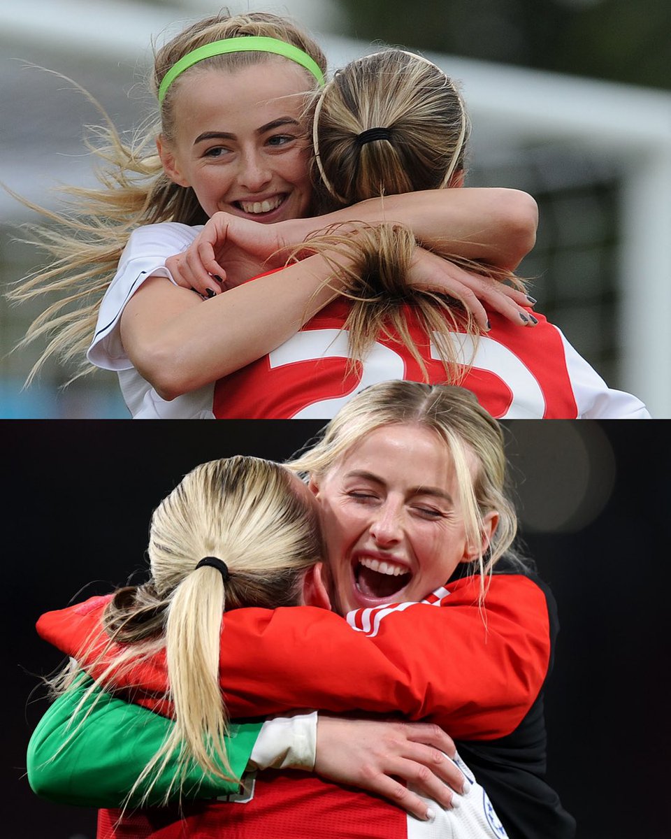Chloe Kelly x Beth Mead. 🤯

⏪ 2017
⏩ 2025

📸 <a href="/UWCL/">UEFA Women’s Champions League</a>