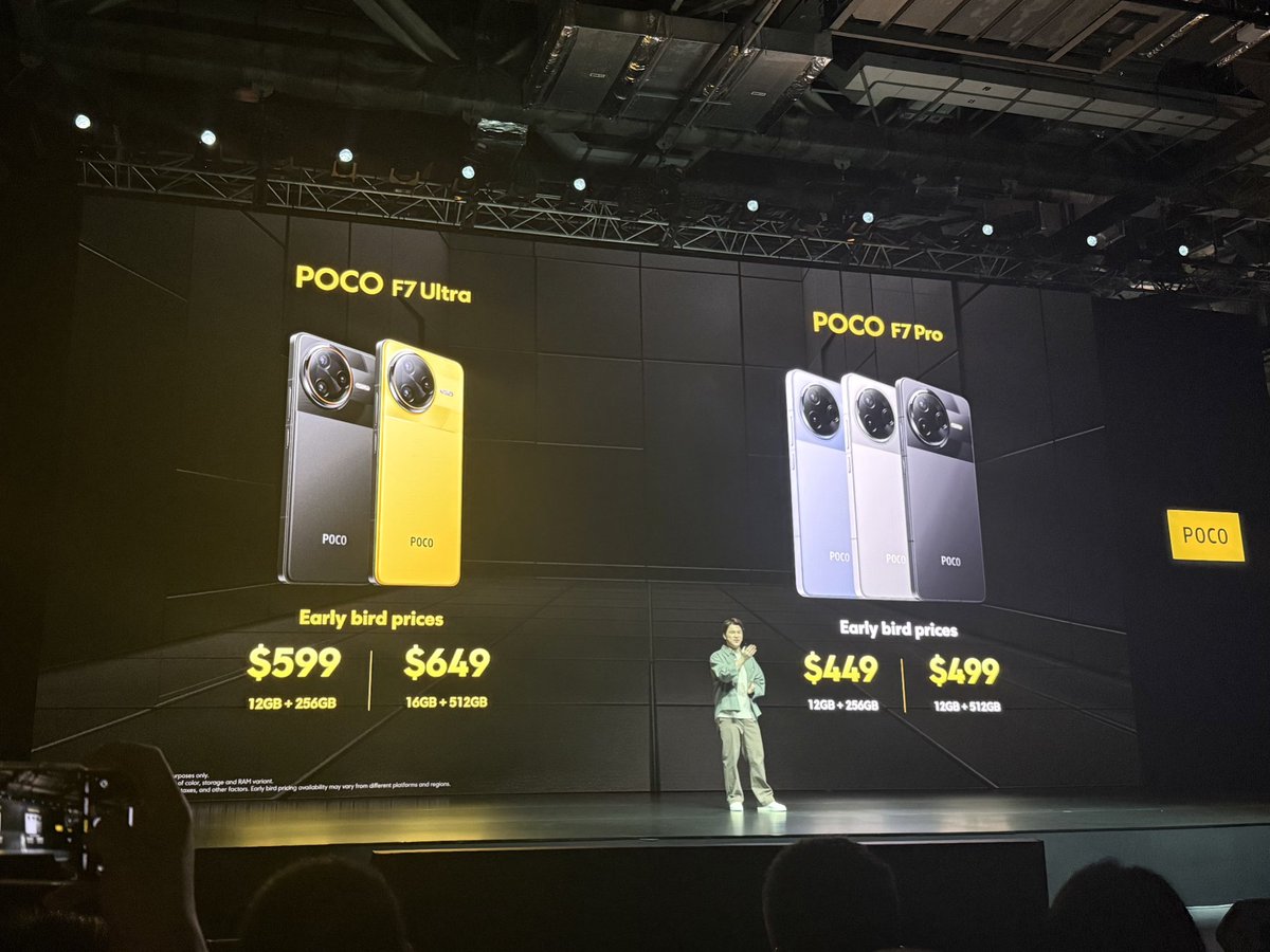 geekspinco's tweet image. Everything you get with the Poco F7 Pro and Ultra is ultra impressive for their $449 and $599 and respective pricetags #POCOF7SeriesLaunch
#UltrapowerUnleashed
#POCOinSingapore
#POCOF7Pro 
#POCOF7Ultra