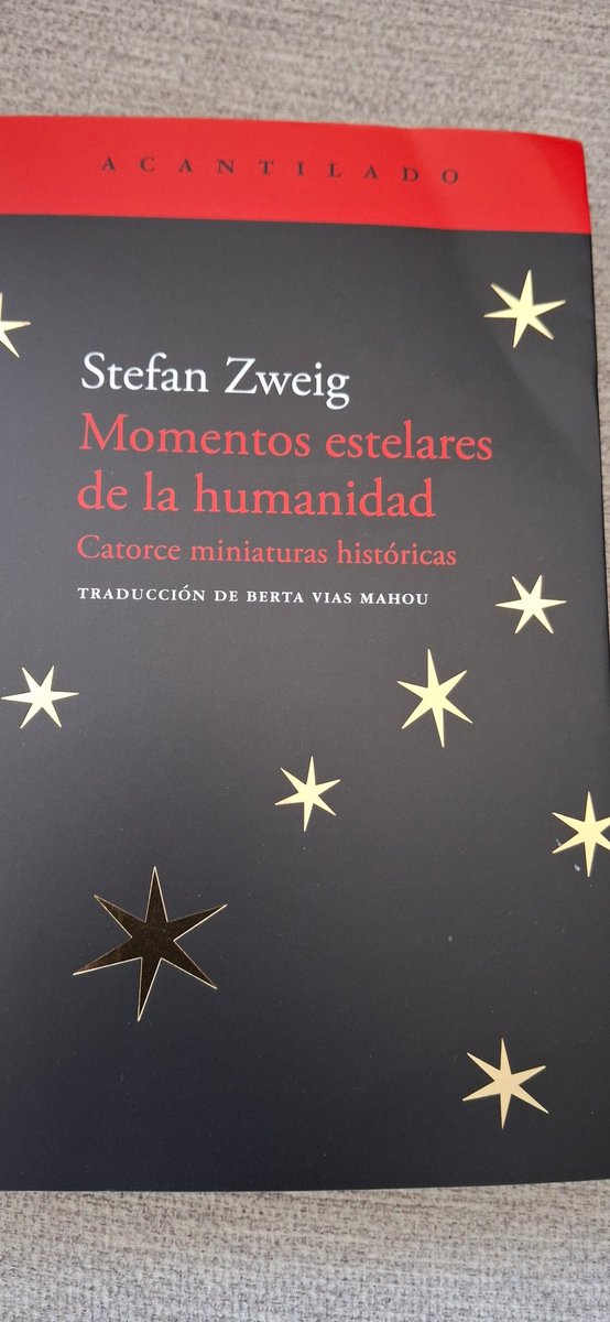 Siempre recordar momentos que determinaron a un futuro y en un presente complejo e incierto. "Momentos estelares de la humanidad"  <a href="/Acantilado1999/">Acantilado</a>
<a href="/_Stefan_Zweig_/">Stefan Zweig</a> ✍️