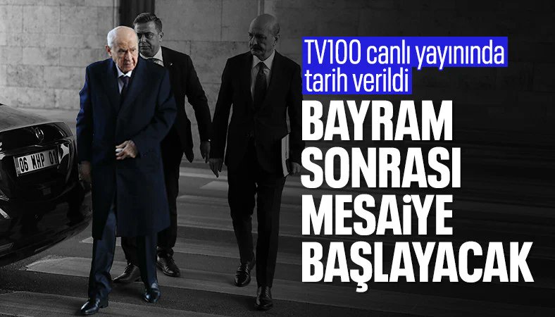 MHP'den tv100'e açıklama: Bahçeli bayram sonrası mesaisine başlayacak ensonhaber.com/politika/mhpde…