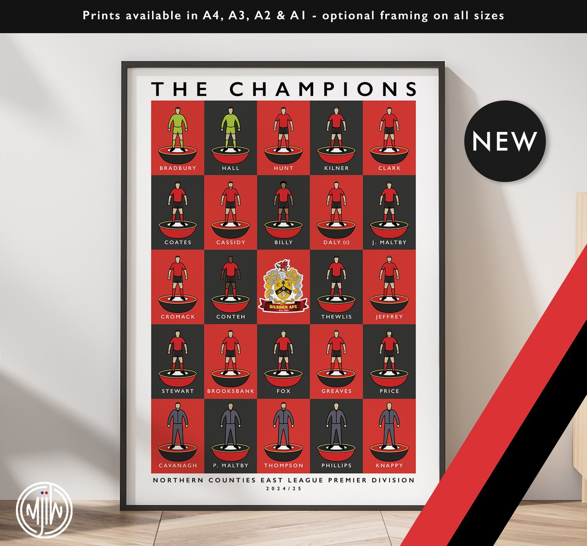 NEW: Silsden AFC The Champions 2024/25

Get 10% off until midnight with the discount code: 
THE-COBBYDALERS

Visit: matthewjiwood.com/subbuteo-teams…

Prints available in A4, A3, A2 &amp; A1 with optional framing

#Silsden <a href="/SilsdenAFC/">Silsden AFC</a> <a href="/NCEL/">Macron NCEL</a> <a href="/NathanA_TandA/">Nathan Atkinson</a> @_Sokii7 <a href="/caseystewart169/">Casey Stewart</a>