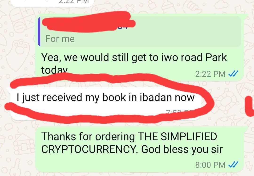 Crypto Masterclass (@masterclasstips) on Twitter photo Still available both E copy and Hardcopy
"The Simplified Cryptocurrency Book (E-copy)" by renowned cryptocurrency expert, <a href="/connectwithtola/">Tola Joseph Fadugbagbe</a>, for just ₦5,000 (softcopy) and ₦10,000 (hardcopy)
Send a DM to get yours.
#CryptoMasterclass #TolaJosephFadugbagbe Still available both E copy and Hardcopy
"The Simplified Cryptocurrency Book (E-copy)" by renowned cryptocurrency expert, <a href="/connectwithtola/">Tola Joseph Fadugbagbe</a>, for just ₦5,000 (softcopy) and ₦10,000 (hardcopy)
Send a DM to get yours.
#CryptoMasterclass #TolaJosephFadugbagbe