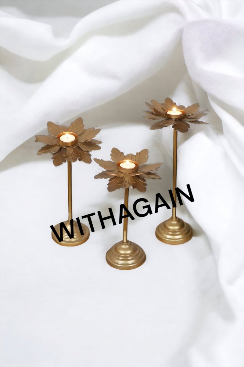 WithAgain_'s tweet photo. +91-8476018139 our exquisite candle holders Perfect for creating a cozy ambiance or adding a touch of elegance to any room. Shop now and elevate your home decor! #CandleHolders #HomeDecor #InteriorDesign #CozyVibe #LuxuryLiving #HomeStyle #withagain https://t.co/7eGRjYjxnK