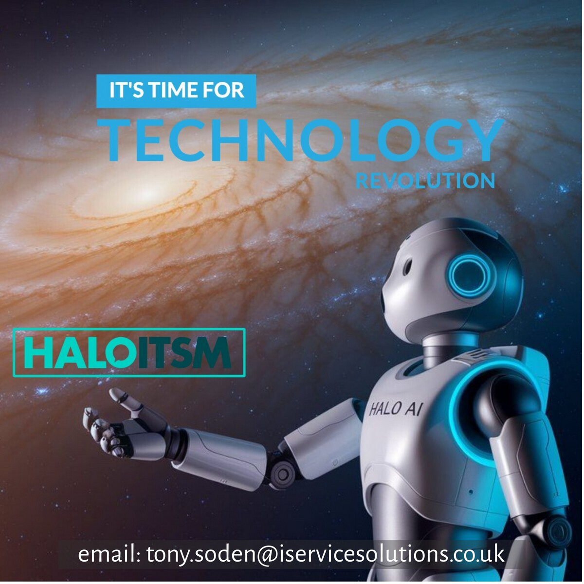 iServiceSolsUK's tweet photo. #HaloITSM + #HaloAI + #iServiceSolutions = going where no ITSM has gone before.
Email Tony to find out about exploring a new dimension in ITSM. https://t.co/g35YW4N2NY