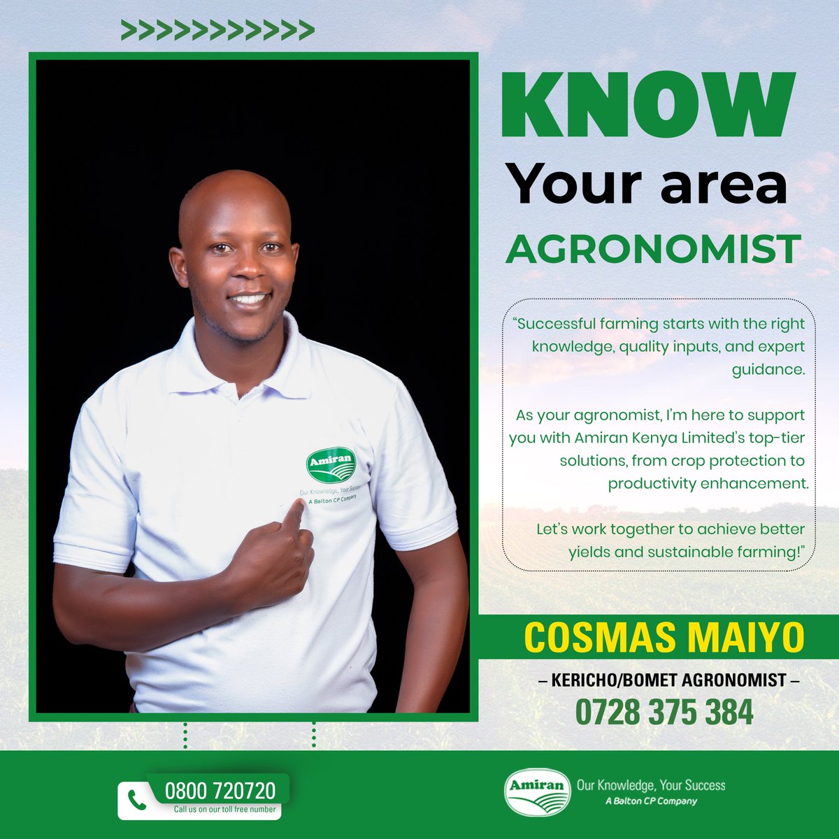 amiran_kenya's tweet photo. Ichamegee Kericho na Bomet?

Make Cosmas your to go to person on all matters agriculture.

Hatakudisappoint!
#amirankenya #ourknowledgeyoursuccess #nowyouknow https://t.co/77KpVqWn9y