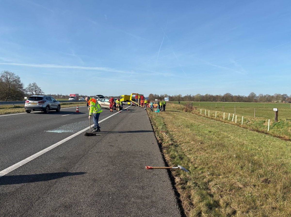 Ongeval op de A7 bij Marum veroorzaakt vertraging