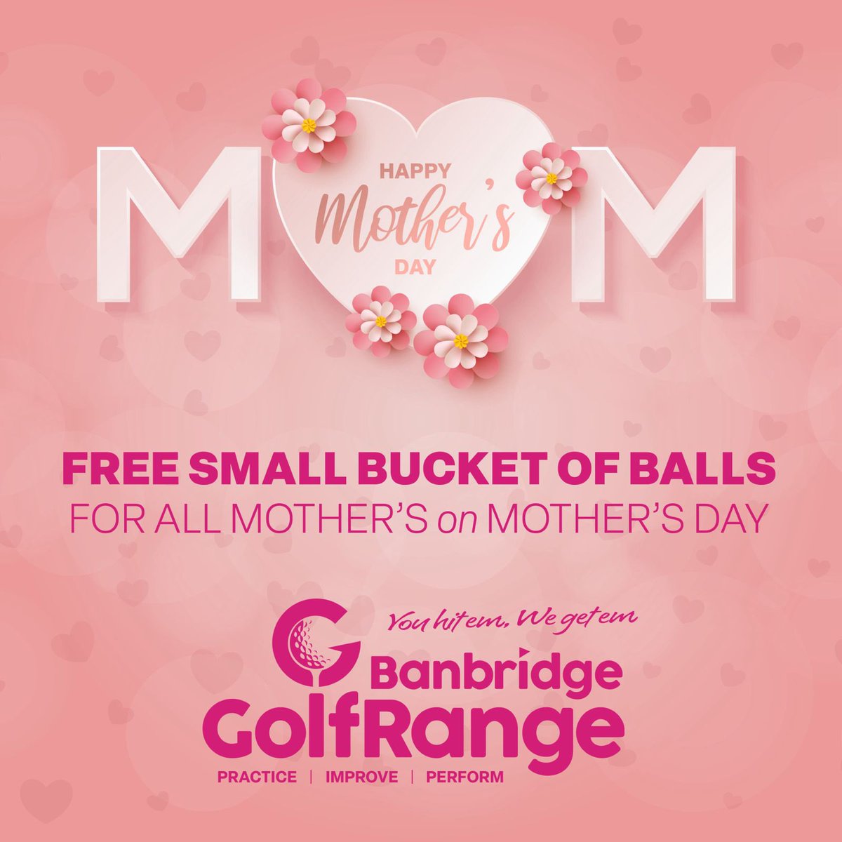 For all the Mother’s out there - enjoy a free bucket of balls this Mother’s Day⛳️🏌️‍♀️

<a href="/banbridgegolf/">Banbridge Golf Club</a> <a href="/PortadownGC/">Portadown Golf Club</a> @edenmoregc
<a href="/LurganGC/">Lurgan Golf Club</a> 
<a href="/TandrageeGC/">tandragee golf club</a> <a href="/NIGolfChannel/">The NI Golf Channel</a> <a href="/GolfIreland_/">Golf Ireland</a> 

#youhitemwegetem