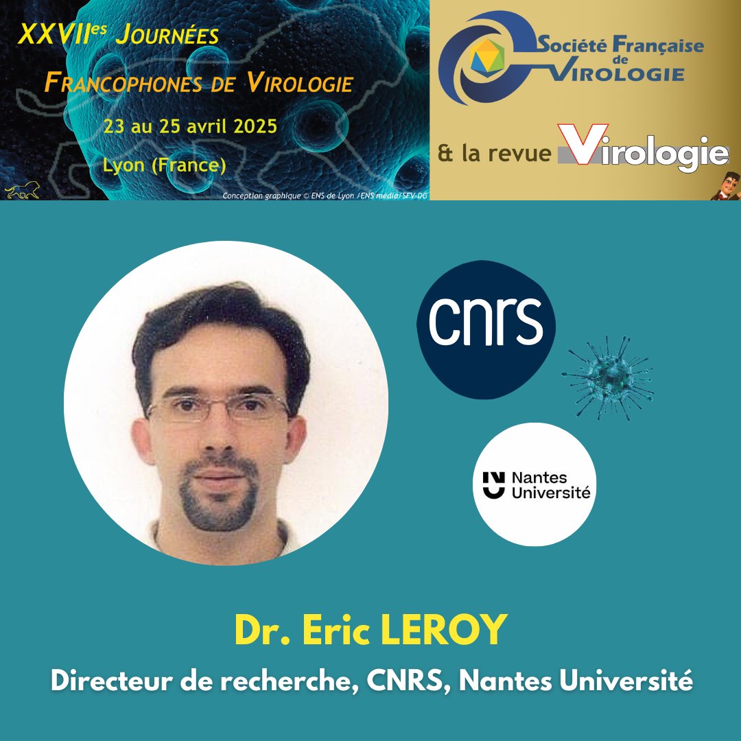 Societe Francaise De Virologie (@sfv_france) on Twitter photo Eric Leroy, Directeur de recherche à <a href="/NantesUniv/">Nantes Université</a>, participera aux #JFV2025
Sa présentation portera sur l’Utilisation des fourmis légionnaires pour l’exploration du virome des forêts tropicales d’Afrique et la surveillance des zoonoses virales. 🐜 🌱 Eric Leroy, Directeur de recherche à <a href="/NantesUniv/">Nantes Université</a>, participera aux #JFV2025
Sa présentation portera sur l’Utilisation des fourmis légionnaires pour l’exploration du virome des forêts tropicales d’Afrique et la surveillance des zoonoses virales. 🐜 🌱