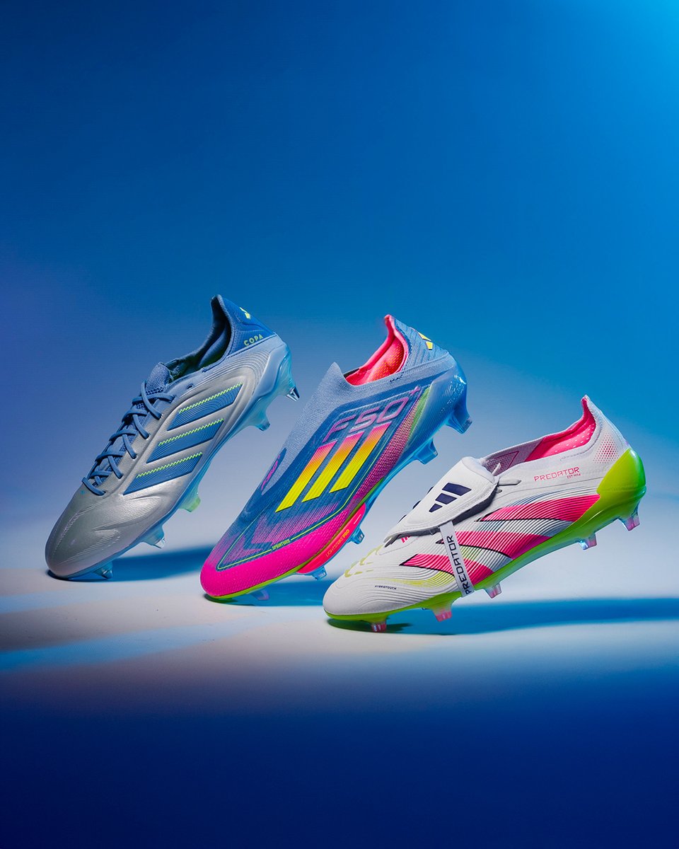 futbolemotion's tweet photo. ✨ CELESTIAL VICTORY PACK ✨
🆕 El nuevo Celestial Victory Pack de @adidasfootball ya está aquí y está listo para brillar en el terreno de juego.
Hazte con ellas en nuestras tiendas y en la web. ¡Es hora de brillar en el campo! 🌟
--
#futbolemotion #adidas #celestialvictory https://t.co/EiSdZRDeQP
