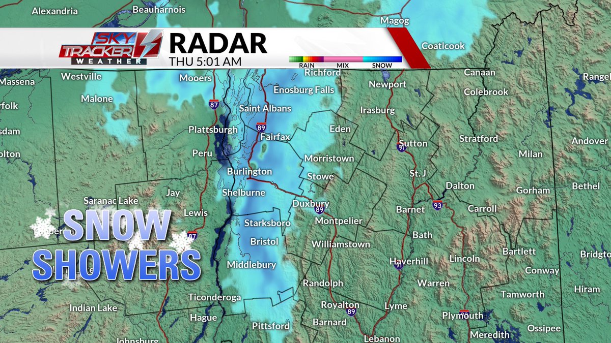 WasilenkoAlex's tweet photo. SNOWY START 🚨 before transitioning to some sunshine this afternoon. Take it easy for the morning drive, but don't forget the shades so you can enjoy the brighter moments later on.

👉 See you on #ABC22 from 5-7a for more about that incoming long duration storm.
@WVNYWFFF https://t.co/TOWDijpwkv