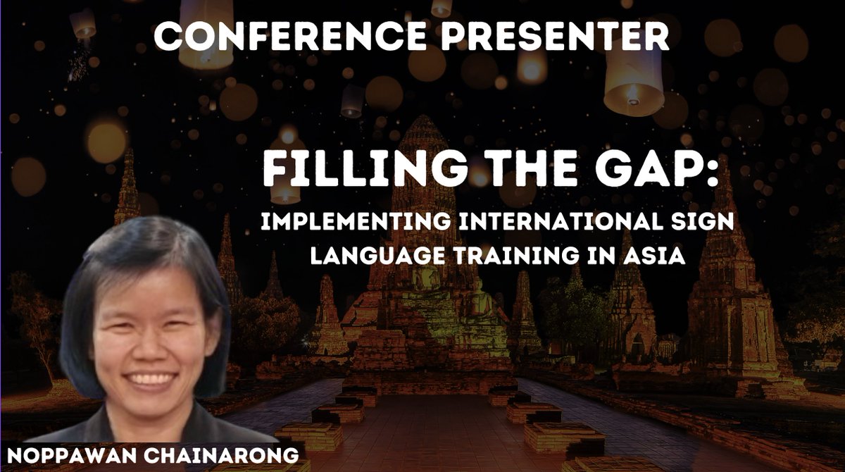 📷Exciting Announcement! 📷
 
📷 Presentation Topic: Filling the Gap: Implementing International Sign Language Training in Asia
📷 Date: June 4-8, 2025
📷 Location: Houston, Texas
📷 More info: dac2025hou.com