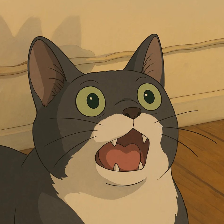 Varcan's tweet image. default cat #ghiblify