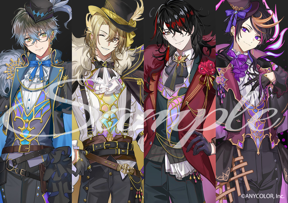 「NIJISANJI POPUP STORE」にて、『Luxiem』のグッズビジュアルを担当させていただきました。
よろしくお願いしますー💫
 #BewitchingMASQUERADE