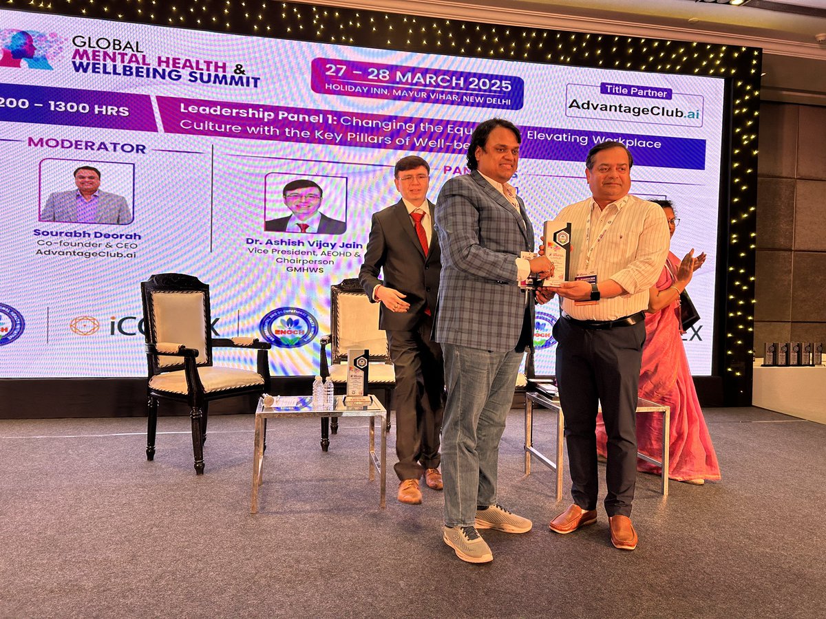 gmhwsummit's tweet image. #GMHWS2025 Day 1 | Leadership Panel 1

Topic: Changing the Equation - Elevating Workplace Culture with the Key Pillars of Well-being

MODERATOR: @sourabhdeorah

PANELISTS: 
Dr. Ashish Vijay Jain
Dr. Kamla Fartyal
Dr. Shriniket Mishra 

#LeadershipPanel