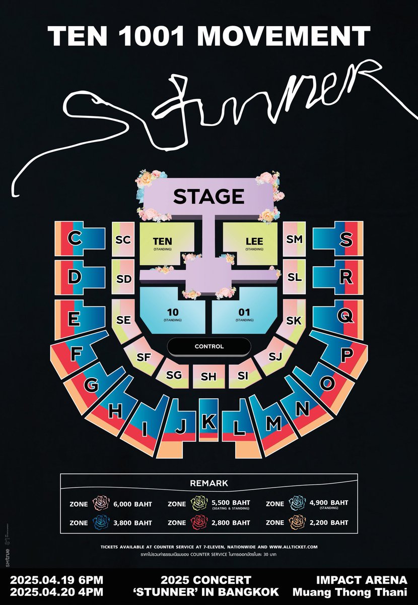 WayV 威神V TEN CONCERT 1001 MOVEMENT 'STUNNER' in BANGKOK