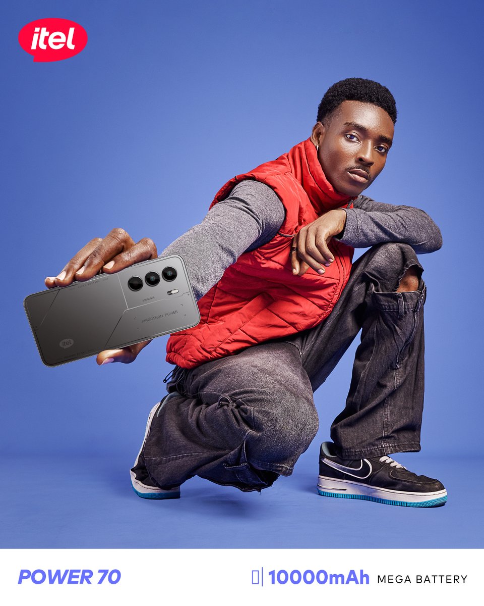 The itel Power 70 is calling you to a smooth lifestyle! 

Join the power squad today. Visit an itel home store near you. 👍🏾

#itelPower70 
#10000mAhPowerhouse