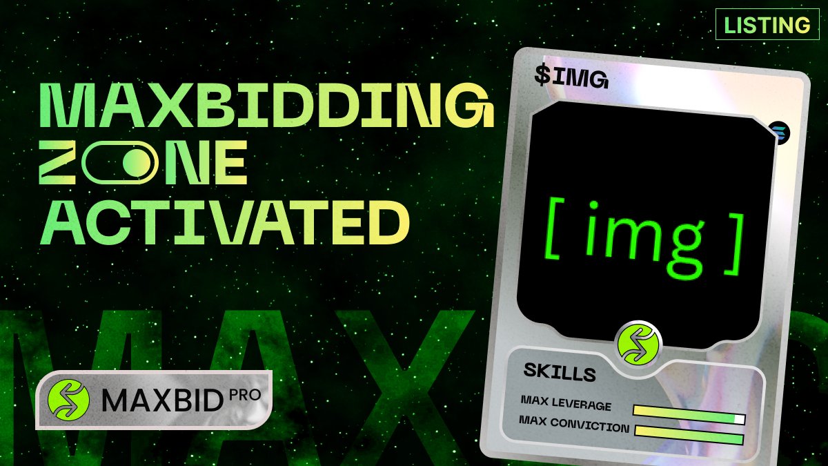 $IMG @imgrewards is now tradable with leverage.                                                                                                                                                                         

Long on-chain: maxbid.pro/trade/znv3FZt2…