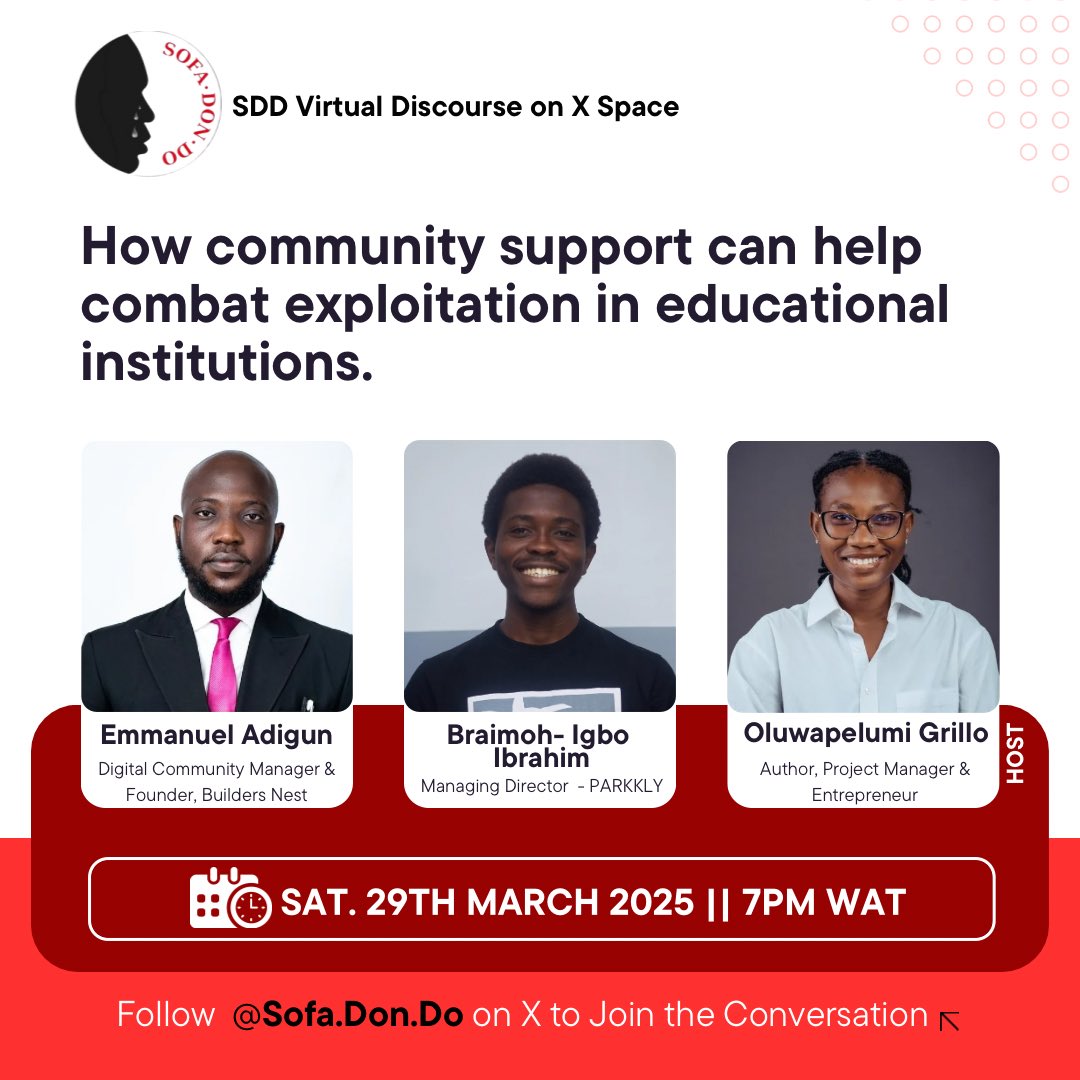 lummygrillo's tweet photo. Education should be a safe space for growth, not exploitation. This Saturday, we’re bringing the community together to discuss how collective action can protect students and create lasting change.
Join @sofadondo and a panel of changemakers as we unpack solutions that empowers https://t.co/NpyhgcFjV8