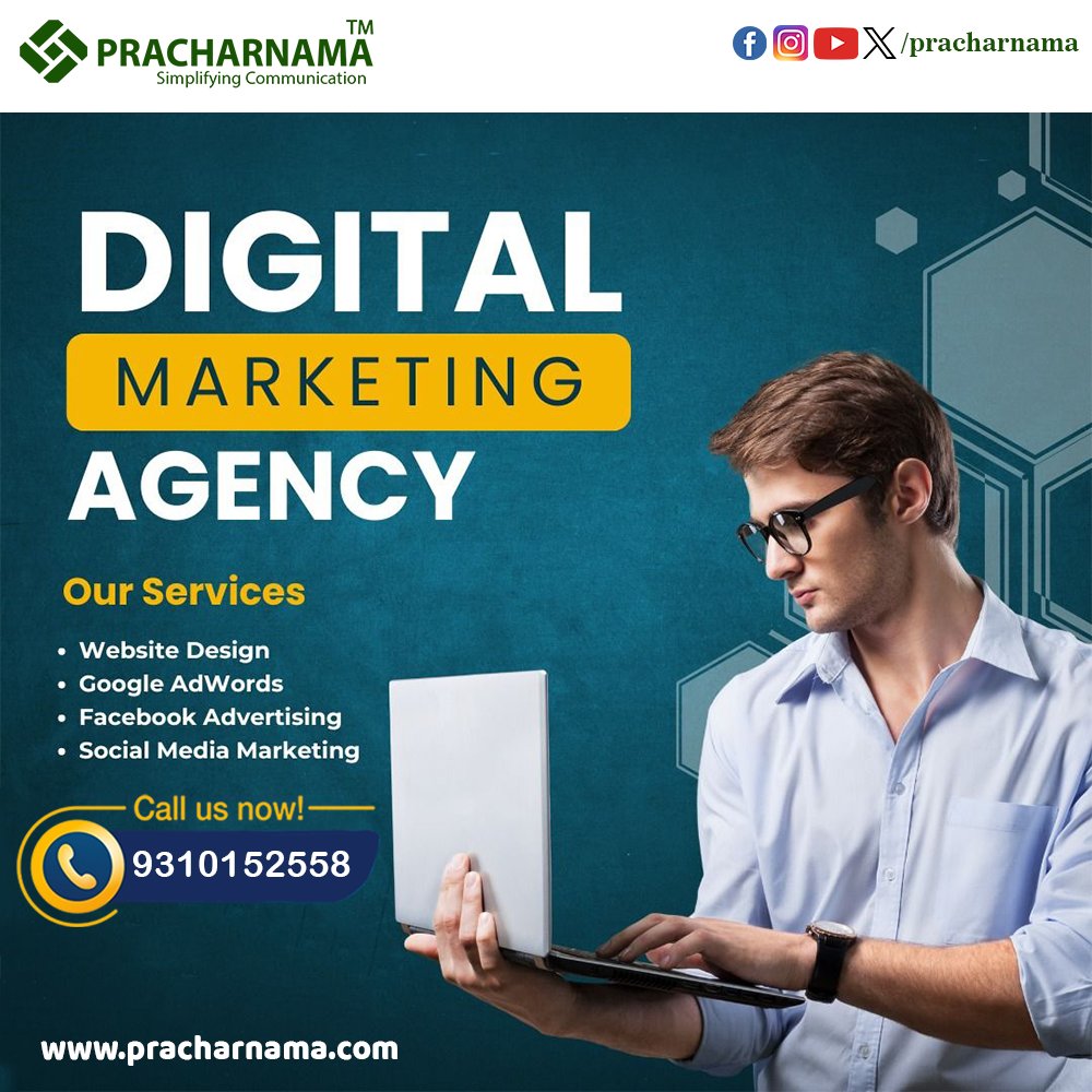 pracharnama's tweet photo. At Pracharnama, we offer expert digital marketing services to help your business grow. From SEO to social media strategies, we’re here to take your brand to the next level. Let’s connect and create something amazing!

#DigitalMarketing #BrandGrowth #Pracharnama https://t.co/M8ZHSQS6iK