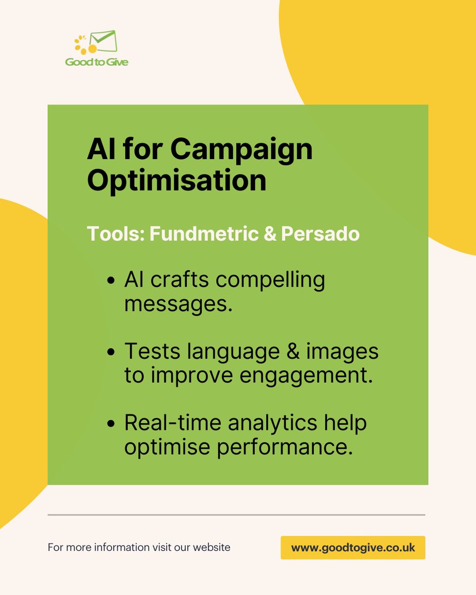GiftAidUK's tweet photo. Nonprofits thrive when they balance AI technology with genuine donor relationships. 

By using AI as a tool, not a replacement, organizations can boost fundraising efforts while keeping interactions authentic. 

#ai #nonprofits #finance https://t.co/KdAsgzGIxf