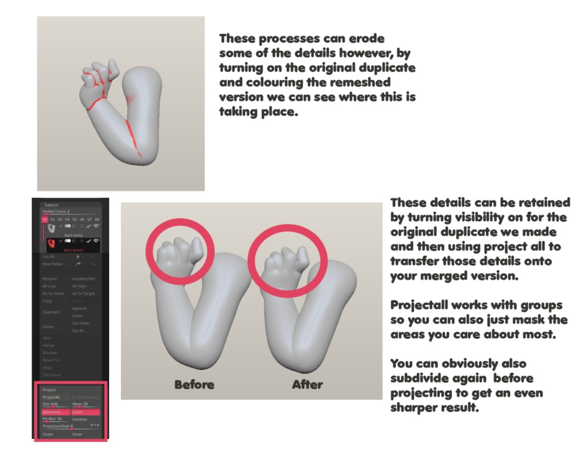 Remanance's tweet image. Lil guide of how I usually merge things together to keep detail + nice topology