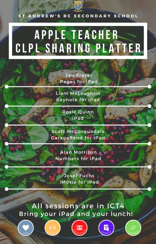 Josef Fuchs (@mrjfuchs) on Twitter photo 🚀Join us for the first in our <a href="/StAndrewsCLPL/">St Andrew's CLPL</a> Lunchtime Platter focusing on the Apple Teacher award!
📅 Tuesday 1st April
⏰ 1:20 PM
📍 ICT 4
Our 6 Apple Learning Coaches will guide you through key badge topics to help you achieve your certification #AppleTeacher 🚀Join us for the first in our <a href="/StAndrewsCLPL/">St Andrew's CLPL</a> Lunchtime Platter focusing on the Apple Teacher award!
📅 Tuesday 1st April
⏰ 1:20 PM
📍 ICT 4
Our 6 Apple Learning Coaches will guide you through key badge topics to help you achieve your certification #AppleTeacher