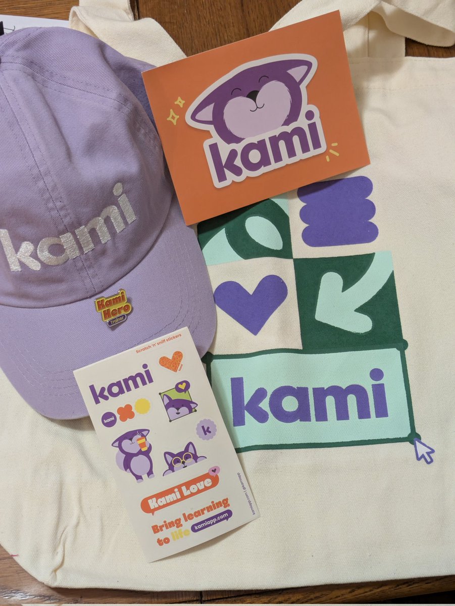 Thank you <a href="/KamiApp/">Kami</a> for the wonderful Kami Hero swag! Love sharing Kami with others and helping bring learning to life!