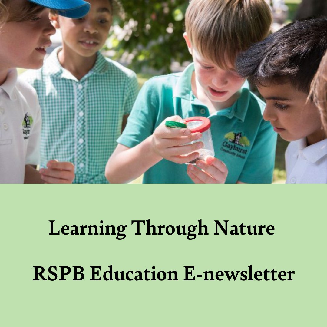 RSPB_Learning's tweet image. If you work in a school or within education and would like to be kept up-to-date with products, resources and activities designed to help with teaching and learning, sign up for our termly education e-newsletter.
forms.office.com/e/6JakZxEAS2
#learningthroughnature