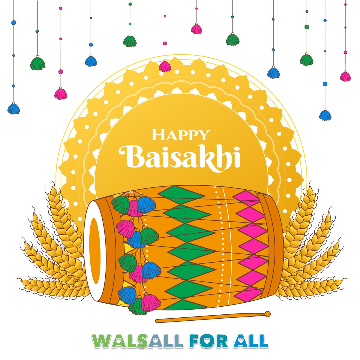 walsallforall's tweet image. Wishing our Sikh communities a very Happy #Vaisakhi The annual festival of Vaisakhi or #Baisakhi marks the creation of the Khalsa - the brotherhood of the Sikh faith - by Guru Gobind Singh (1699)