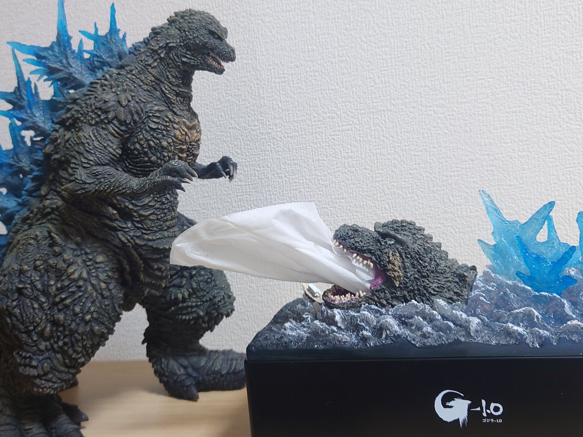 ゴジラBOXティッシュケース 『ゴジラ-1.0』海上Ver. 遂に着弾