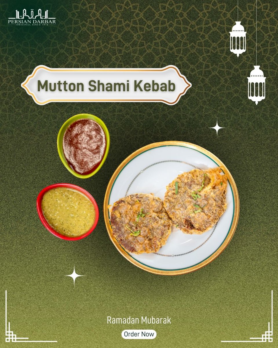 A classic Iftar favorite! Juicy, spiced, and perfectly cooked Mutton Shami Kebabs to make your Ramzan special. 🕌🌟

Call us to place your order!

+91 9167510547 / +91 9167497707 / +91 9892877653 / +91 8080808694

#Persiandarbar #RamadanMubarak #RamzanSpecial   #iftaressentials
