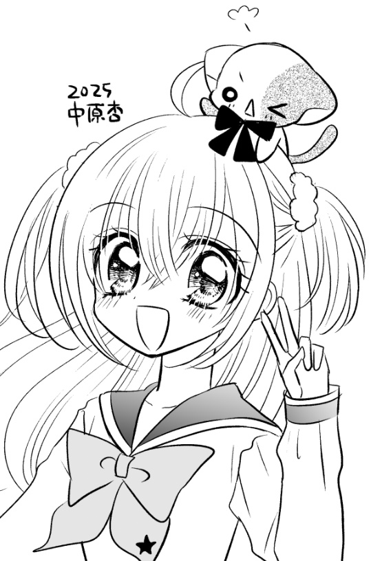 an_nakahara's tweet photo. 可能な限り当時の絵に合わせて描いてみたきらりとなーさん。
原作者なのに難しい！
あのバランスが奇跡だったのだ😹 https://t.co/yDR4BXprVI